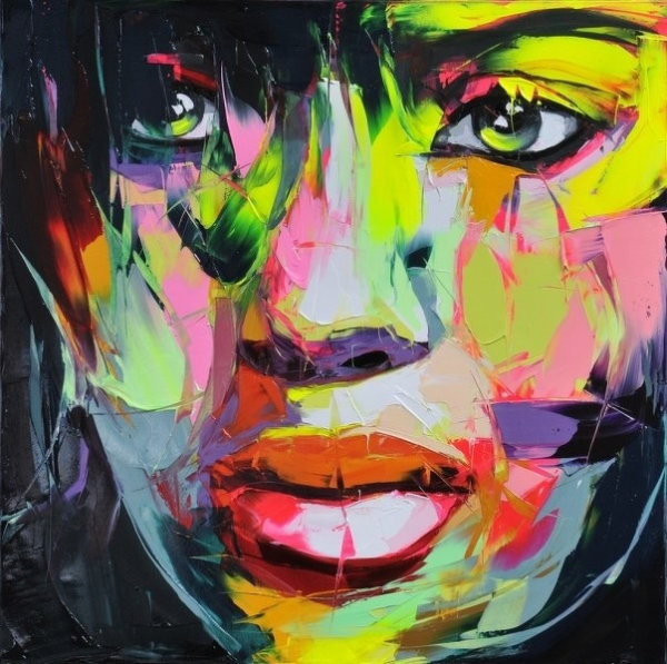 Francoise Nielly Portrait Palette Painting Expression Face012